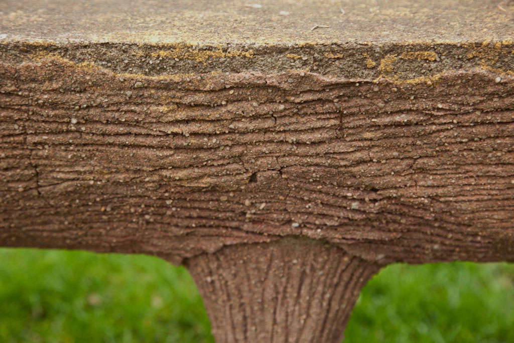 Faux Stone Bench 1