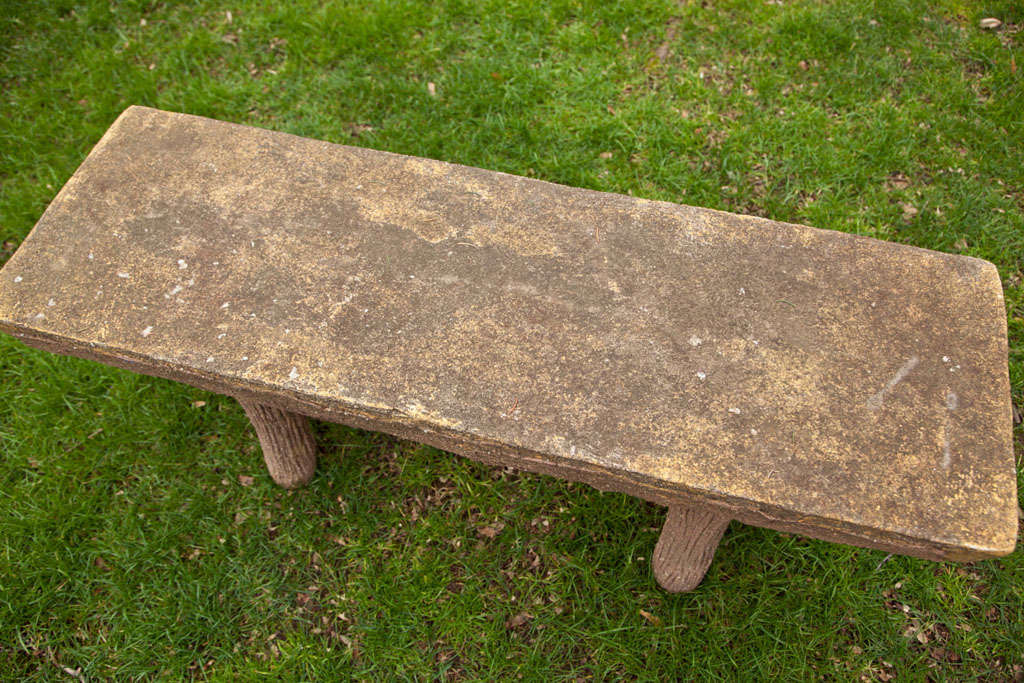 Faux Stone Bench 2