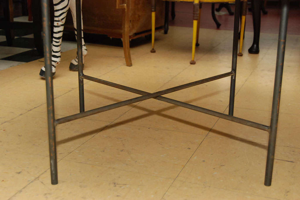 Large Moroccan Brass Tray Table 3