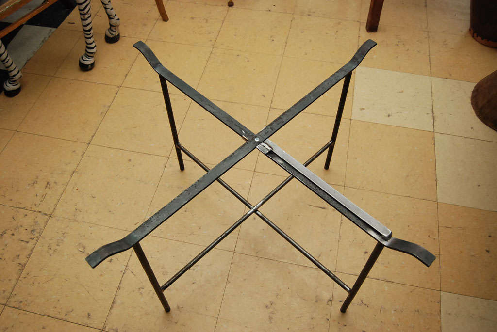 Large Moroccan Brass Tray Table 4