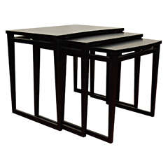 Ebonized Mahogany Nesting Tables