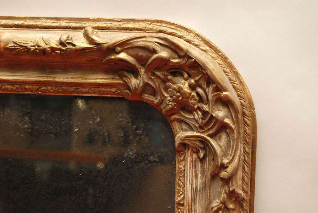 19th Century Antique French Louis Philippe Wall Mirror