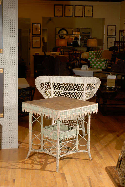 American Rattan Table c. 1890s by Wakefield Rattan Co. 6