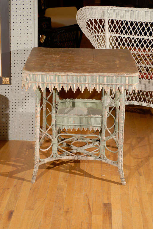 American Rattan Table c. 1890s by Wakefield Rattan Co. 2