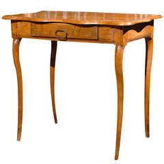 French Side Table with Scalloped Top