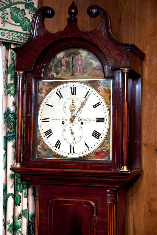 George III English Mahogany Tall Case Clock