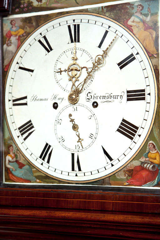 18th Century and Earlier English Mahogany Tall Case Clock