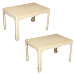 Pair of Goat Skin Side Tables