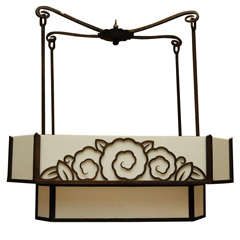 Antique French iron Hanging Fixture