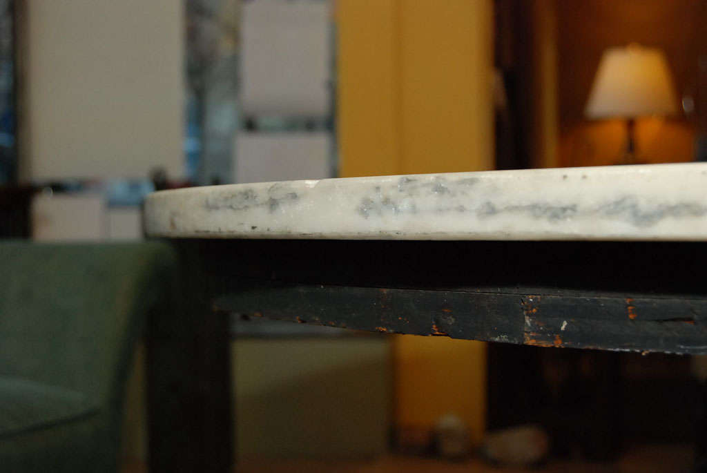 Cast Iron and Marble Table 4