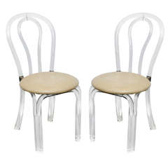 Pair of Lucite Chairs
