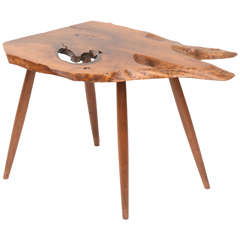 George Nakashima Slab End Table