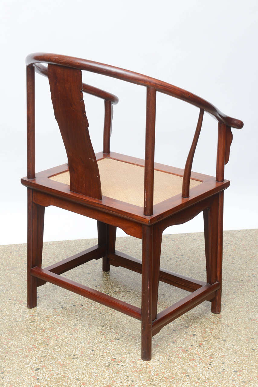 Chinese Horseshoe Armchair, 20th Century 2