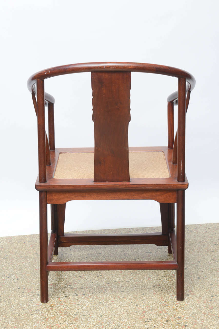 Chinese Horseshoe Armchair, 20th Century 3