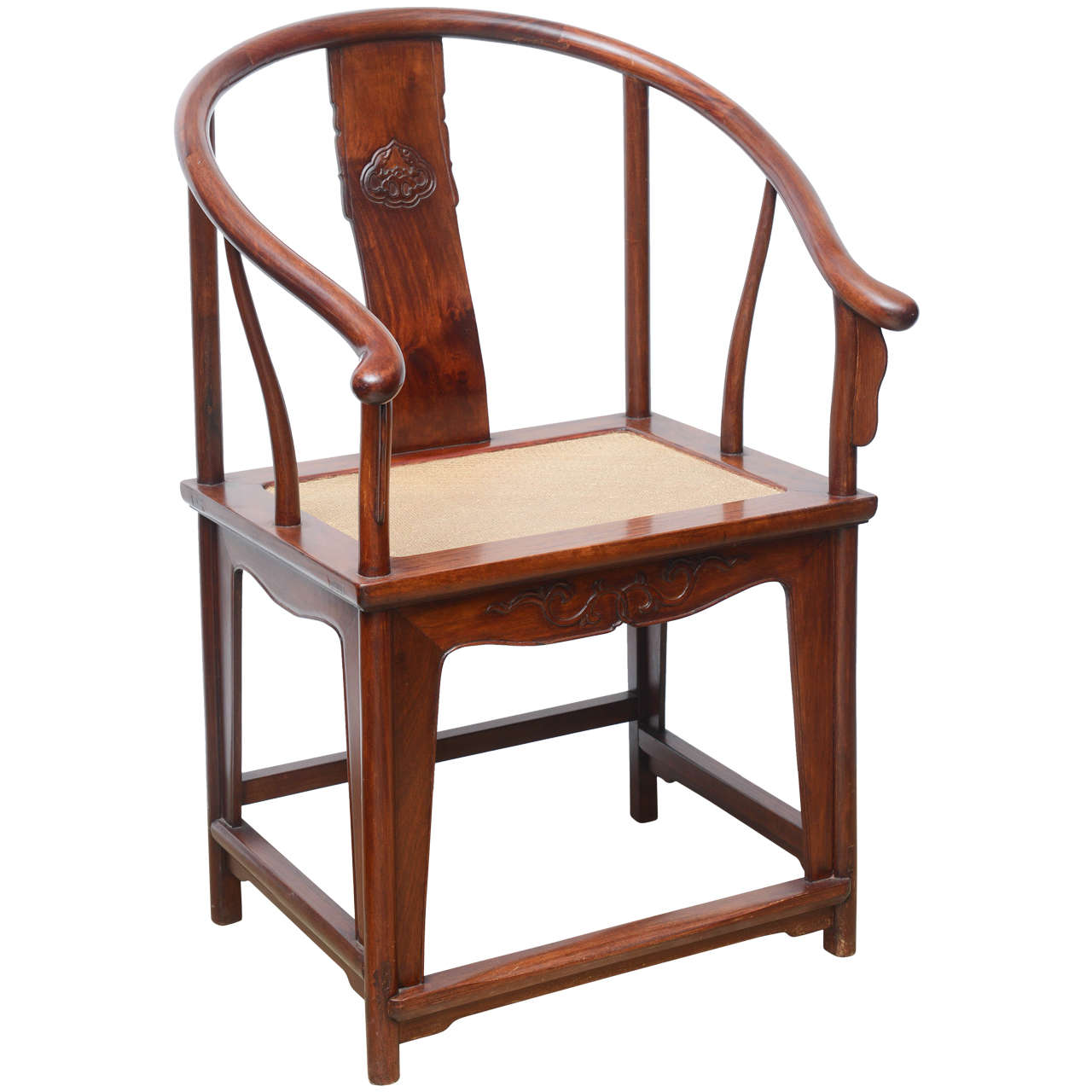 Chinese Horseshoe Armchair, 20th Century