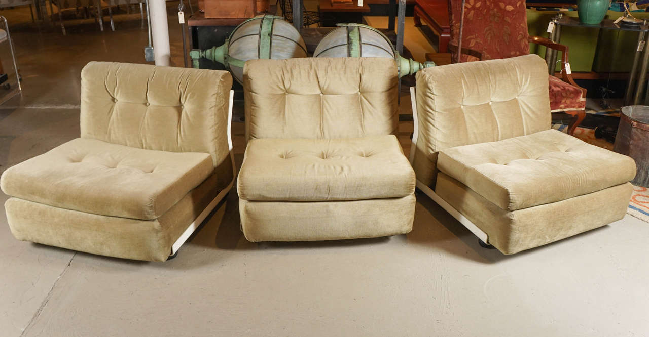 Mid-Century Modern Mario Bellini Set of Three Chairs