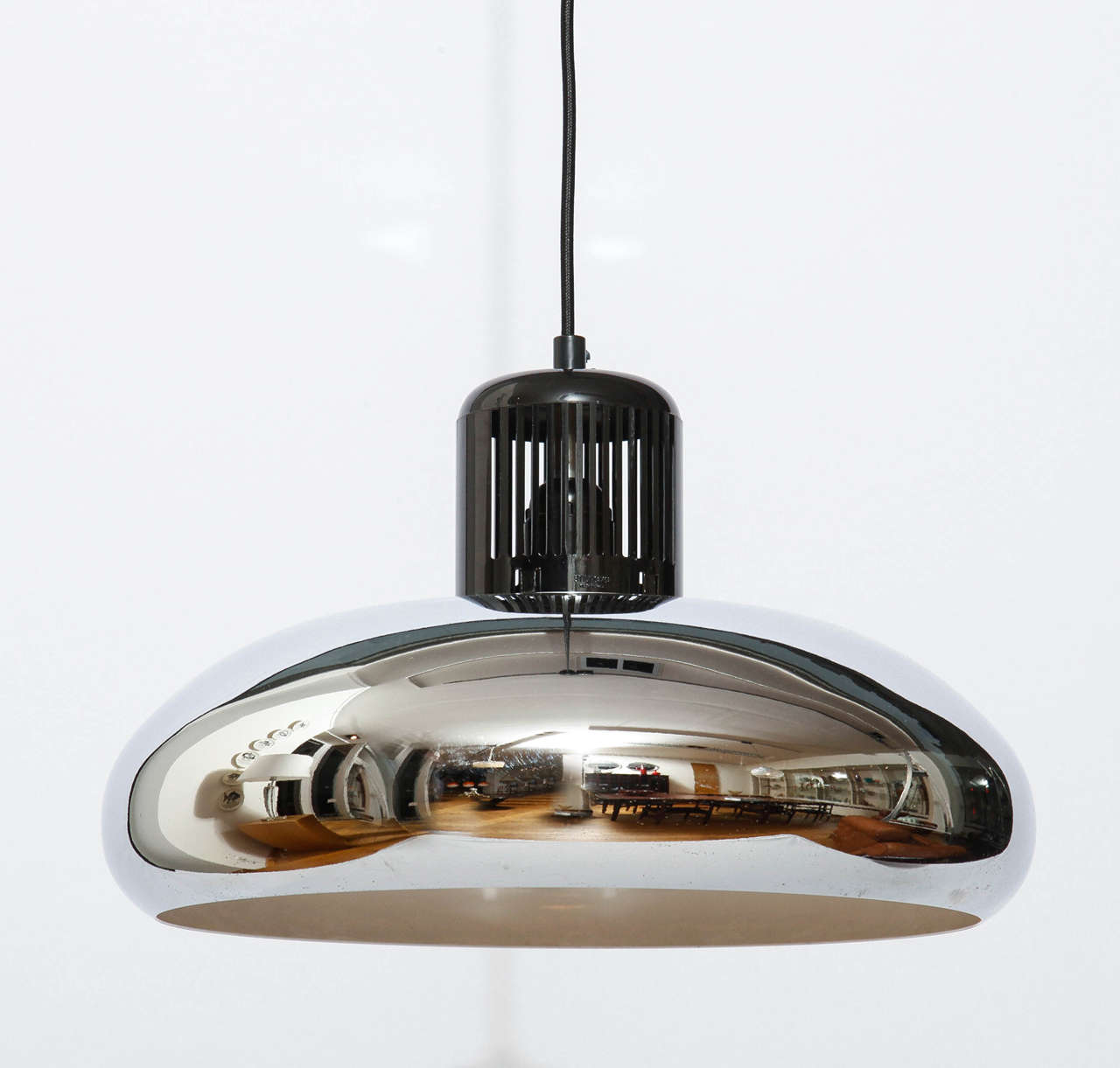 Pendant light by Stilnovo in Milan, Italy. Signed on the frame.