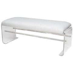 Oversized Lucite Bench