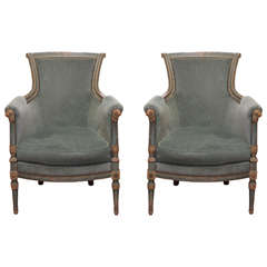 Pair of Directoire style bergeres