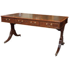 Old English Mahogany Library Table