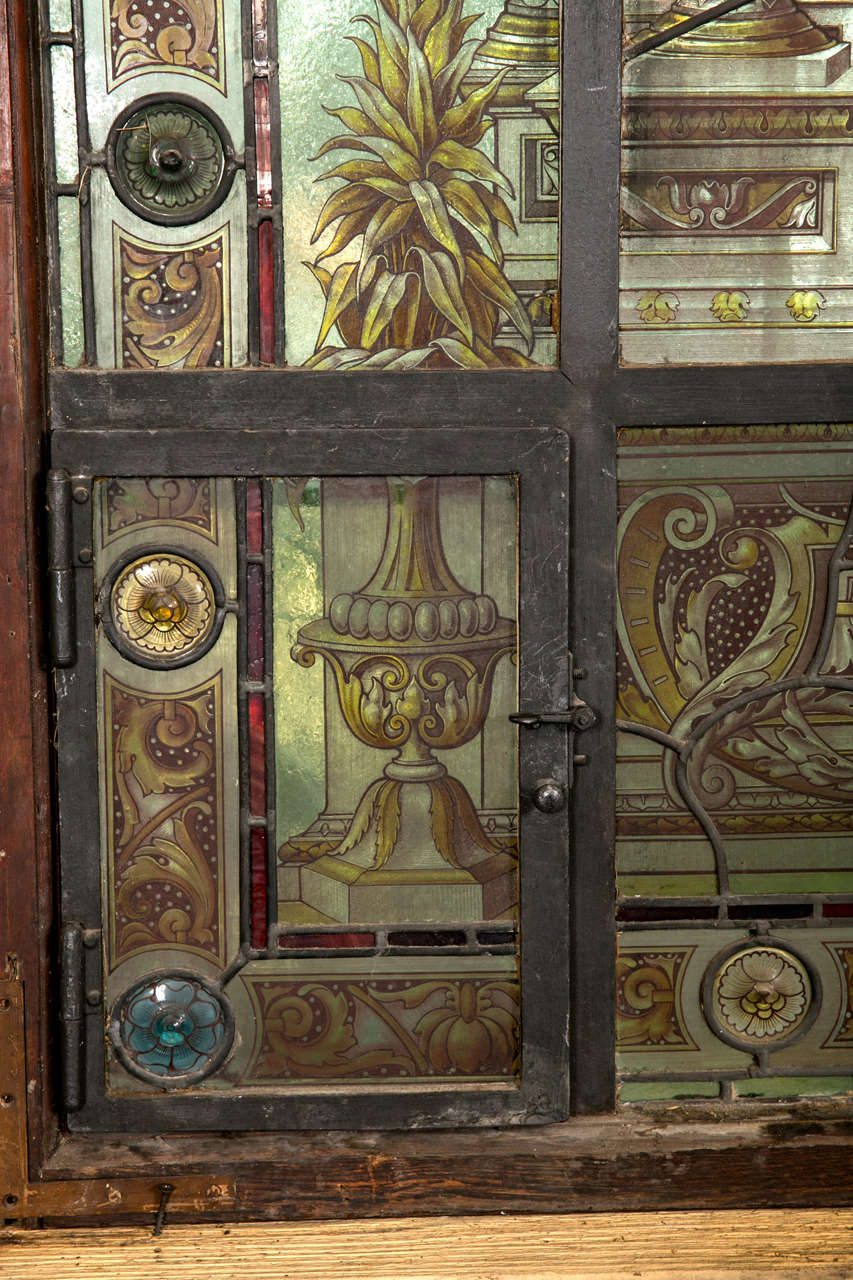 Antique Reverse Painted Stained Glass Window at 1stDibs antique stained glass, stained glass