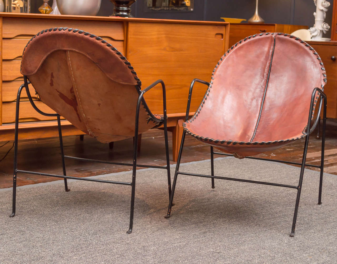 Mid-20th Century Pair of Mexican Modern Chairs