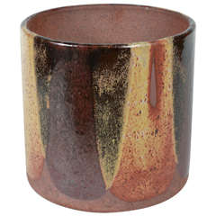 David Cressey Flame Glaze Planter for Architectural Pottery