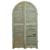 French Arch top wooden shutters