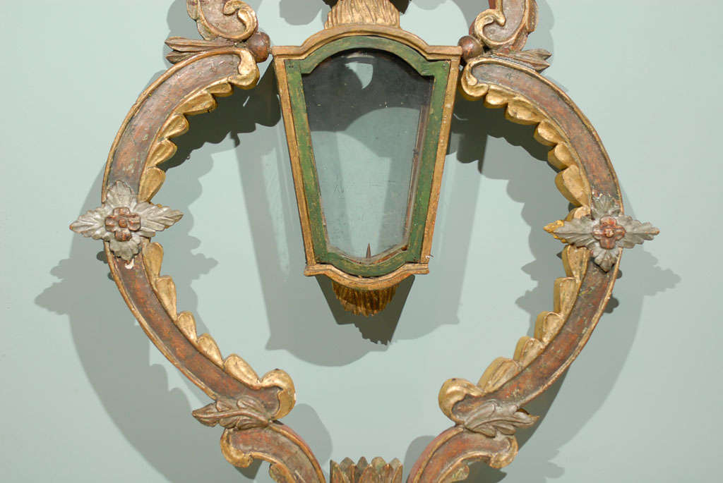 Late 18th-Early 19th Century Italian Painted and Gilded Lantern 4