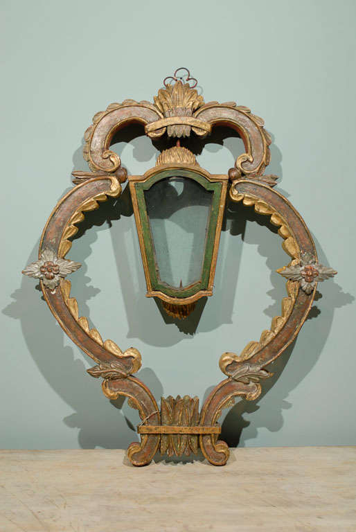 Late 18th-Early 19th Century Italian Painted and Gilded Lantern 6