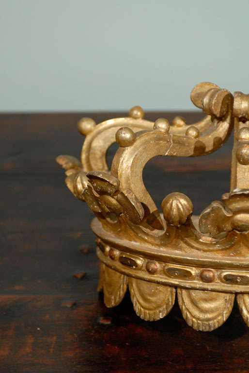 19th Century Gilded Italian Crown - SOLD