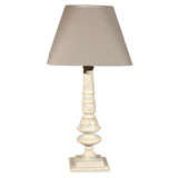 Cup and Cover Lamp from Reclaimed Timbers