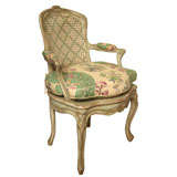 A French Louis XV Style Open Armchair