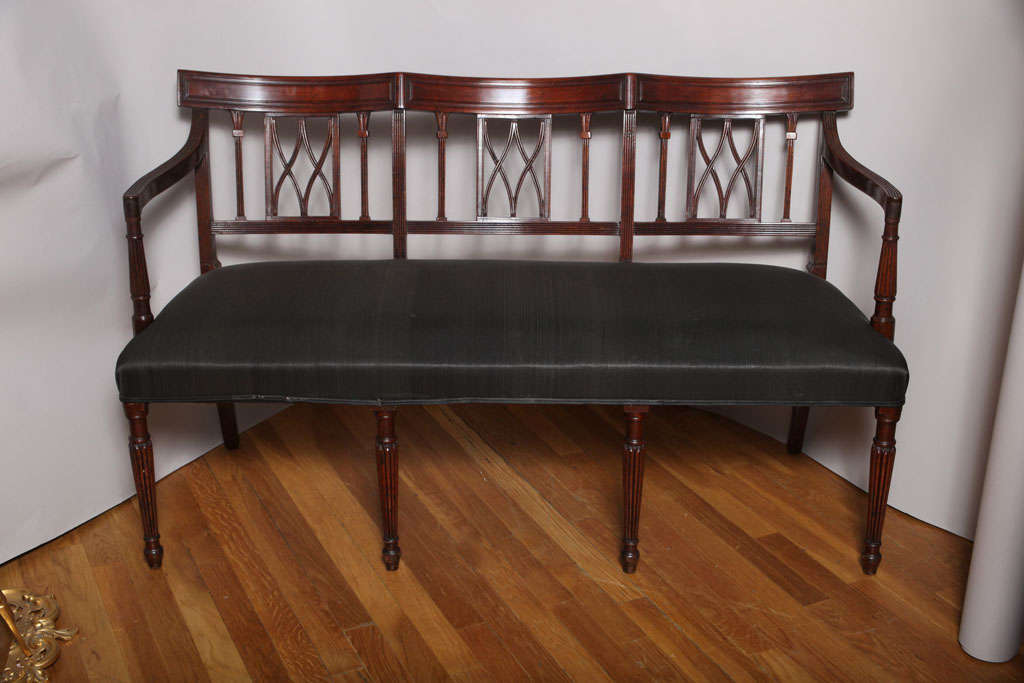 An English George III Chair Back Bench