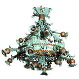 An English Arts & Crafts Style Chandelier