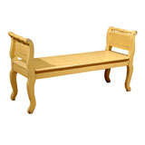 19th Century Eastern Europe Painted Bench