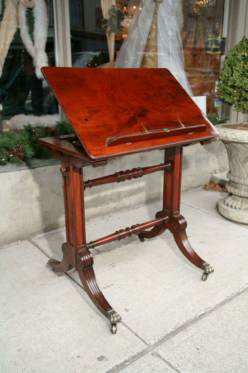 This fine classical regency table shows all the signs of a London cabinet making firm. The proportions are great being not overly large but it carries weight and looks masculine and larger then in fact it is. The details throughout include fine