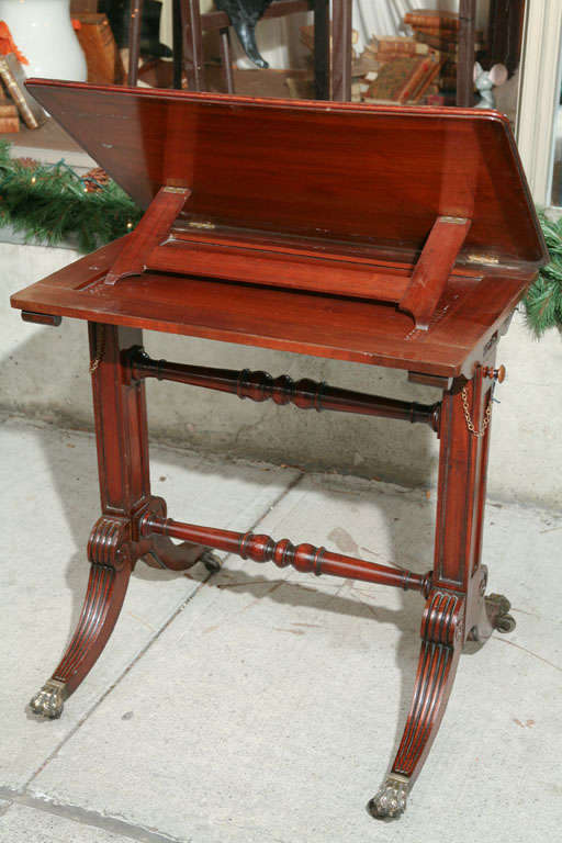 Regency Period Metamorphic Writing /Book Table For Sale 3