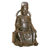 A  Large Chinese Cast Bronze Lohan