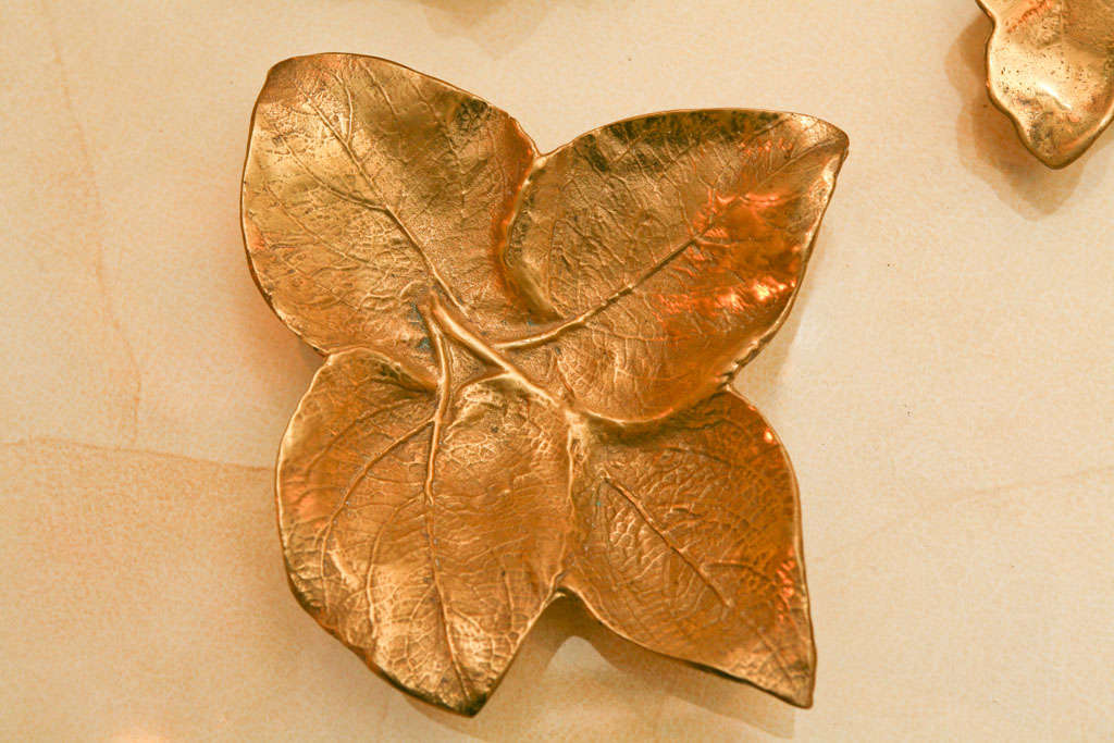 Mid-20th Century Gold Leaves ( Trays )
