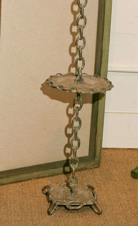 Mid-20th Century A Unique Chain Link Floor Lamp For Sale