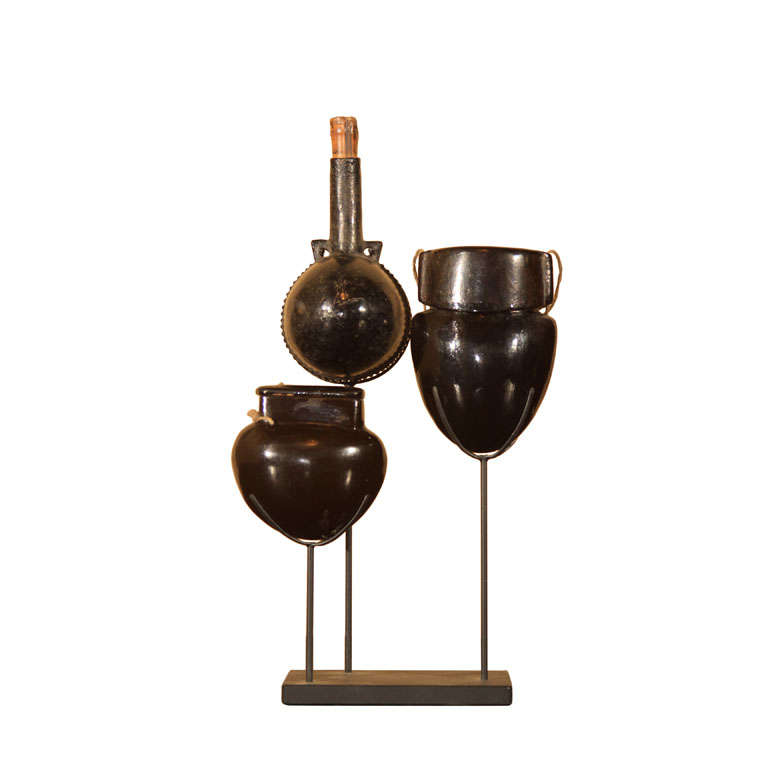 Group: Chinese Tribal Tobacco Boxes 
Powder Horn