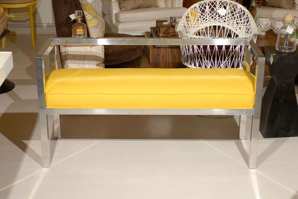 Yellow Chrome Bench 1