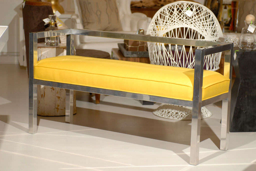 Yellow Chrome Bench 4