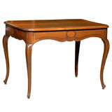 French Country Chestnut Writing Table with  Cabriole Legs