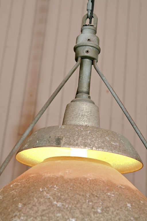 20th Century Holophane Industrial Pendant Lamps