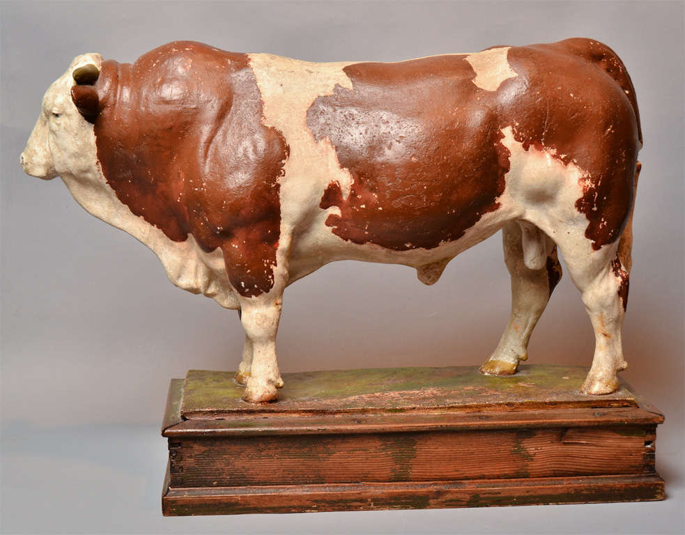 Pair Hereford Cow Sculptures 4