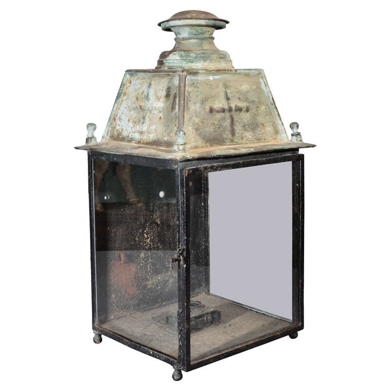 Antique Copper Lantern at 1stDibs