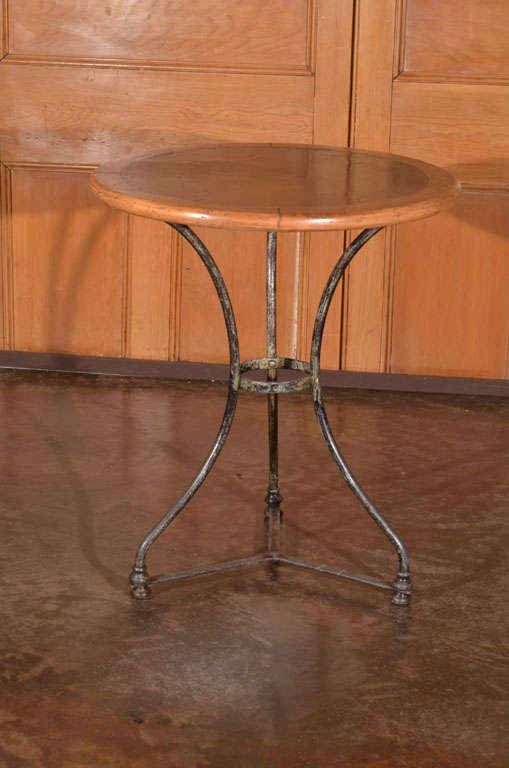 Antique Bistro Table With New Top.