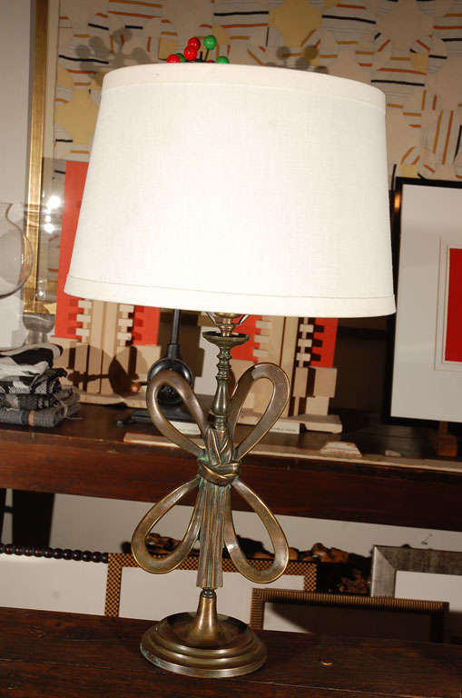 French Bronze Figural Lamp